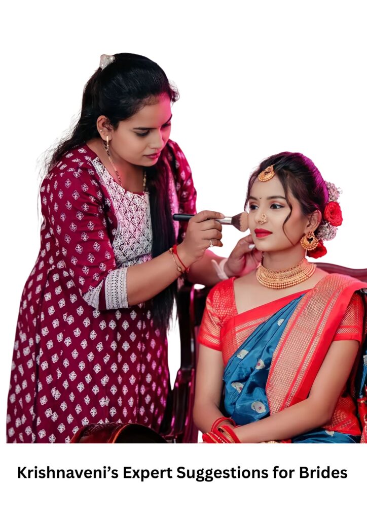 Bridal makeup tips 2025 from Krishnaveni Beauty Parlour Karimnagar

